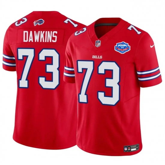 Men's Buffalo Bills #73 Dion Dawkins Red 2025 F.U.S.E. With Farewell Vapor Untouchable Limited Football Stitched Jersey - Ujersey