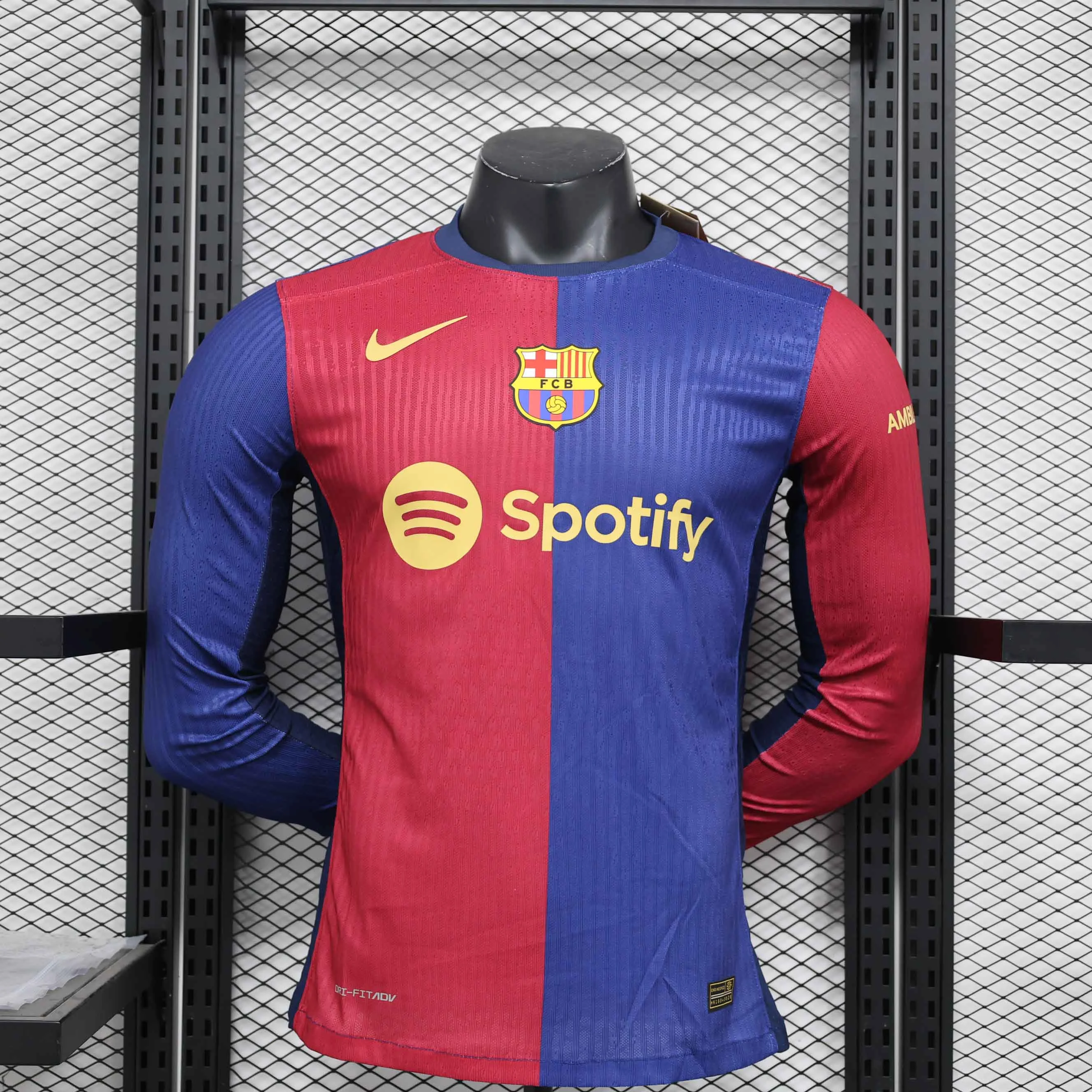 Soccer Jersey Barcelona Home Long Sleeve Shirt 2024/25 - U-jersey