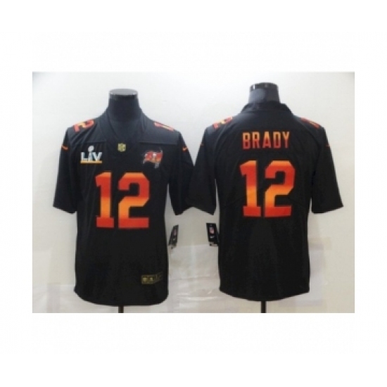 Youth Tampa Bay Buccaneers #12 Tom Brady Black Fashion Super Bowl LV Jersey - Ujersey