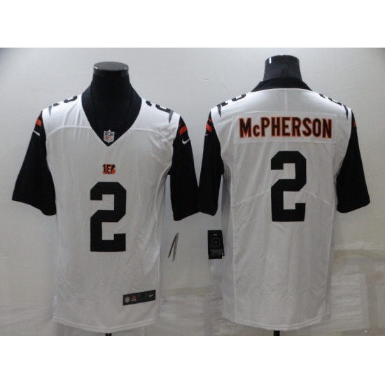 Men's Cincinnati Bengals #2 Evan McPherson Nike White Limited Player Jersey - Ujersey