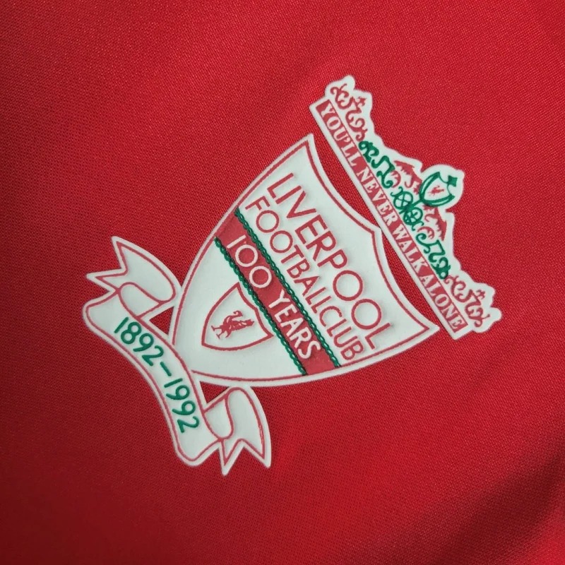 Liverpool Retro Football Jersey Home Custom Shirt 1992-93 - ujerseystore
