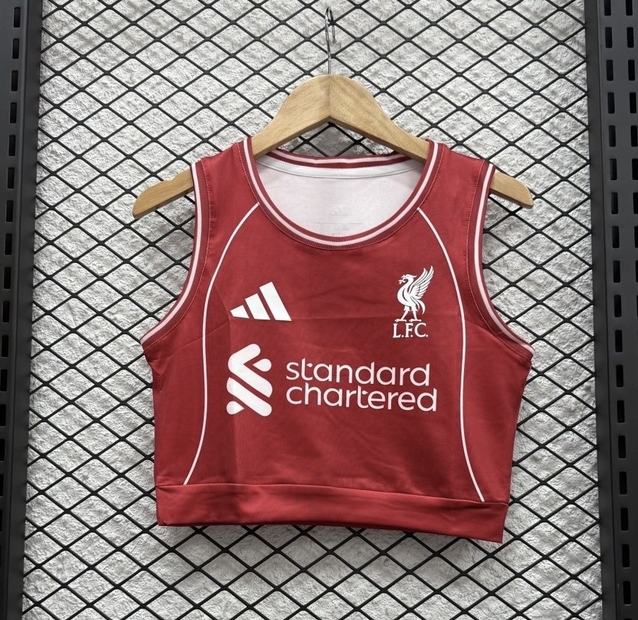 Liverpool Football Jersey Home Women's Vest 2025/26 - U-jersey