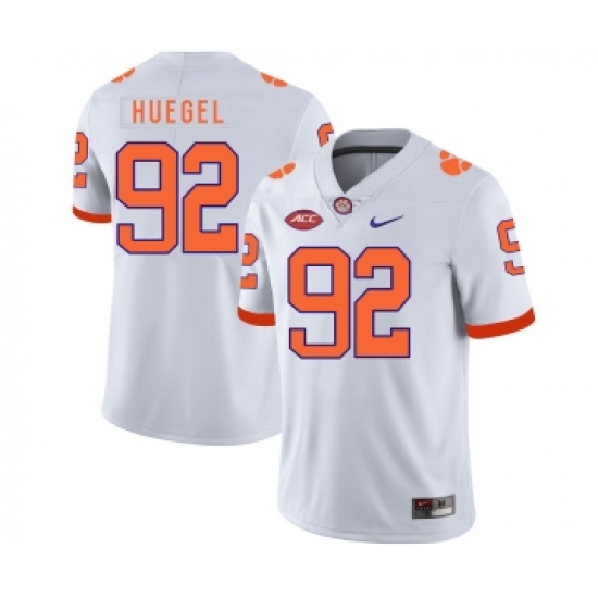 Clemson Tigers 92 Greg Huegel White Nike College Football Jersey - Ujersey
