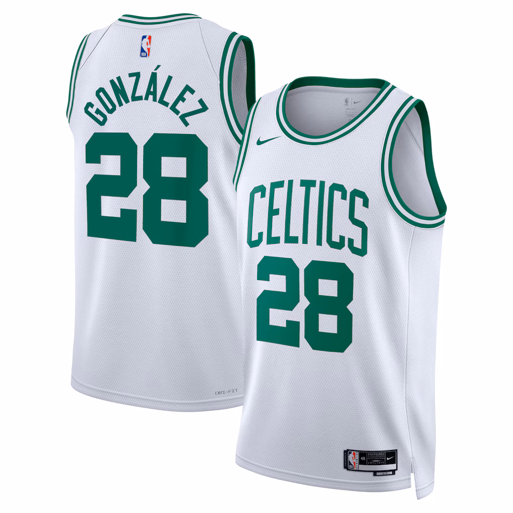 Unisex Boston Celtics Hugo González Nike White Swingman Jersey - Association Edition