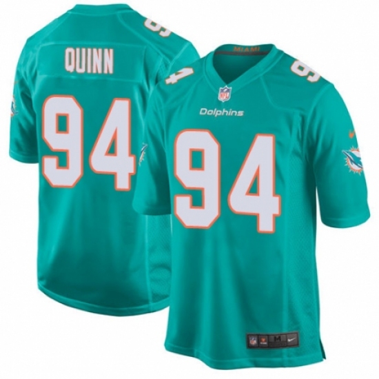 Men's Nike Miami Dolphins #94 Robert Quinn Game Aqua Green Team Color NFL Jersey - Ujersey