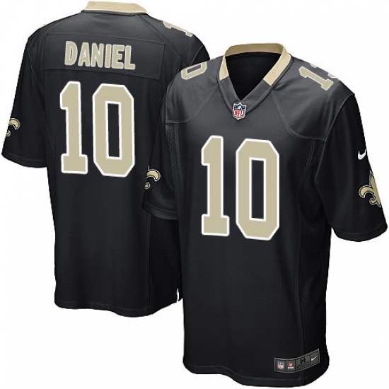 Men's Nike New Orleans Saints #10 Chase Daniel Game Black Team Color NFL Jersey - Ujersey