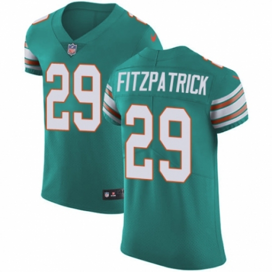 Men's Nike Miami Dolphins #29 Minkah Fitzpatrick Aqua Green Alternate Vapor Untouchable Elite Player NFL Jersey - Ujersey