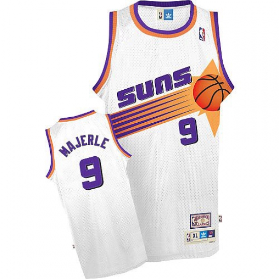 Men's Adidas Phoenix Suns #9 Dan Majerle Authentic White Throwback NBA Jersey - Ujersey