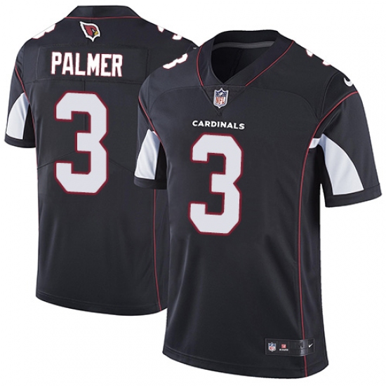 Men's Nike Arizona Cardinals #3 Carson Palmer Black Alternate Vapor Untouchable Limited Player NFL Jersey - Ujersey