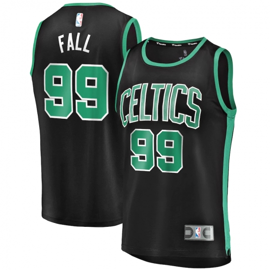 Men's Boston Celtics #99 Tacko Fall Fanatics Branded Black 2020-21 Fast Break Player Replica Jersey - Ujersey