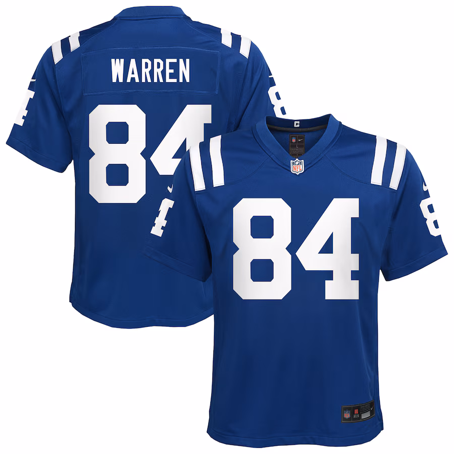 Youth Indianapolis Colts Tyler Warren Nike Royal Team Game Jersey - Ujersey