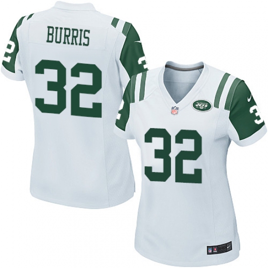 Women's Nike New York Jets #32 Juston Burris Game White NFL Jersey - Ujersey