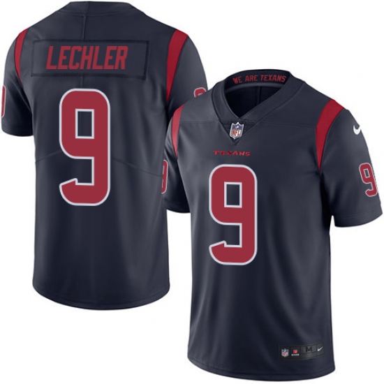 Youth Nike Houston Texans #9 Shane Lechler Elite Navy Blue Rush Vapor Untouchable NFL Jersey - Ujersey