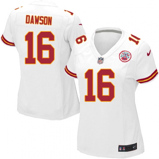 Women's Nike Kansas City Chiefs #16 Len Dawson Game White NFL Jersey - Ujersey