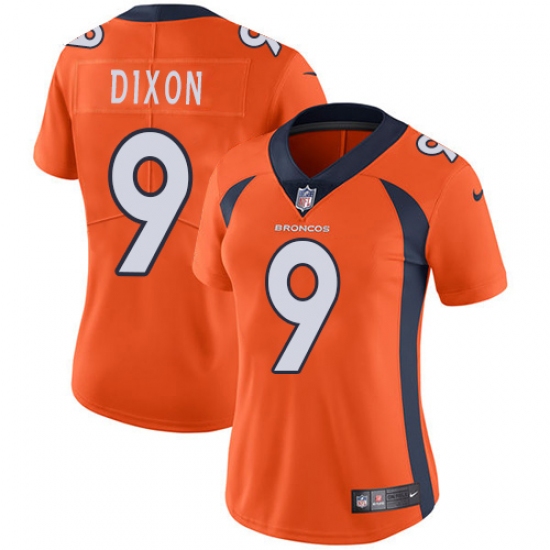 Women's Nike Denver Broncos #9 Riley Dixon Elite Orange Team Color NFL Jersey - Ujersey