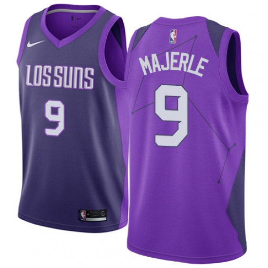 Men's Nike Phoenix Suns #9 Dan Majerle Authentic Purple NBA Jersey - City Edition - ujerseystore