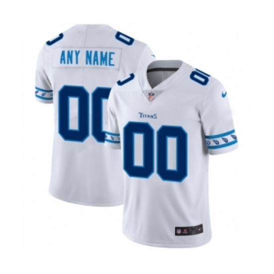 Men's Tennessee Titans Customized White Team Logo Cool Edition Jersey - Ujersey