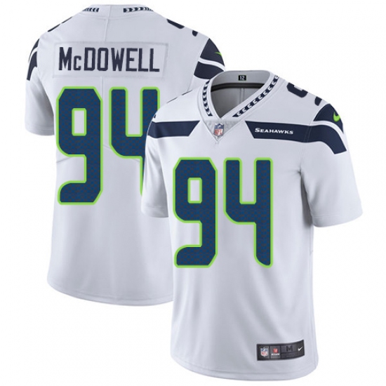 Youth Nike Seattle Seahawks #94 Malik McDowell Elite White NFL Jersey - Ujersey