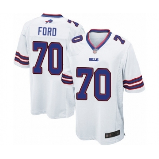 Men's Buffalo Bills #70 Cody Ford Game White Football Jersey - Ujersey