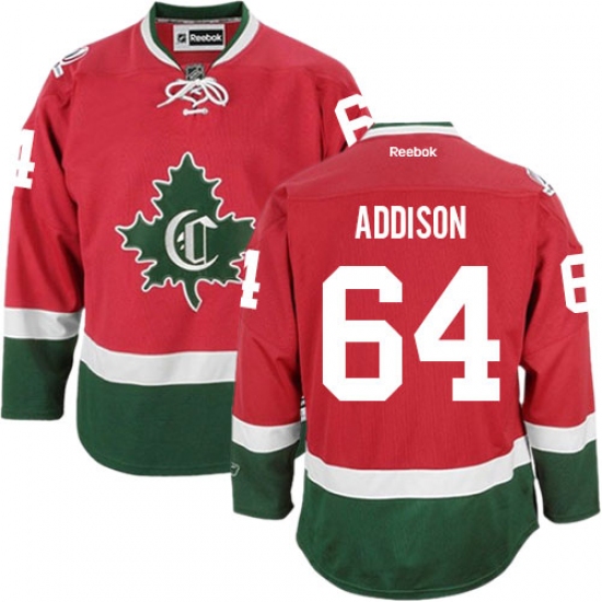 Women's Reebok Montreal Canadiens #64 Jeremiah Addison Authentic Red New CD NHL Jersey - Ujersey