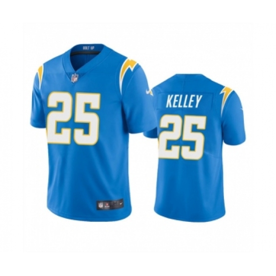 Men's Los Angeles Chargers #25 Joshua Kelley Blue Vapor Untouchable Limited Stitched Jersey - Ujersey