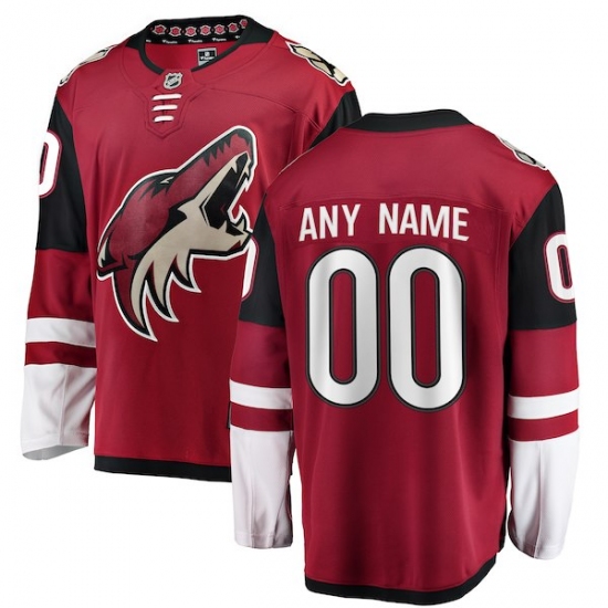 Men's Arizona Coyotes Fanatics Branded Red Home Breakaway Custom Jersey - Ujersey