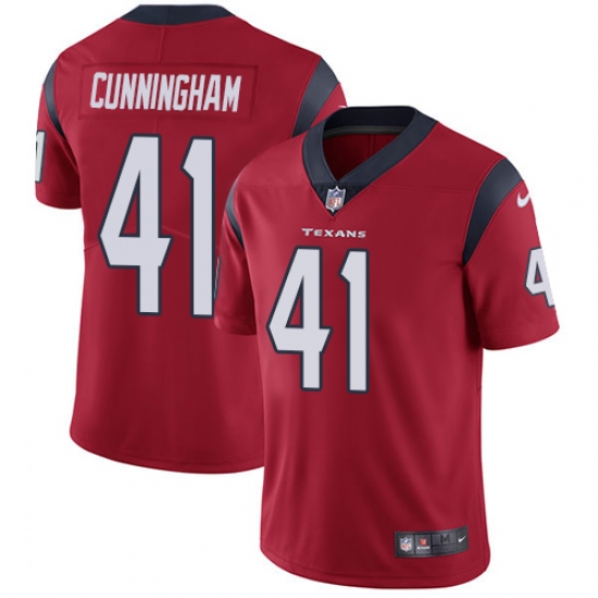Youth Nike Houston Texans #41 Zach Cunningham Elite Red Alternate NFL Jersey - Ujersey