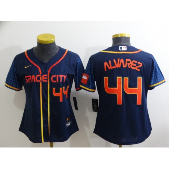 Women's Houston Astros #44 Yordan Alvarez Nike Navy 2022 City Connect Player Jersey - Ujersey