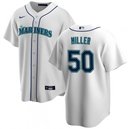 Men's Seattle Mariners #50 Edgar Martinez White Cool Base Stitched jersey - Ujersey