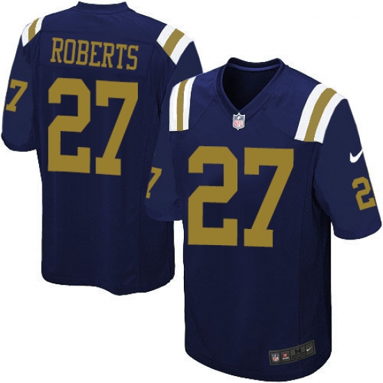 Men's Nike New York Jets #27 Darryl Roberts Game Navy Blue Alternate NFL Jersey - Ujersey