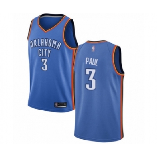 Youth Oklahoma City Thunder #3 Chris Paul Swingman Royal Blue Basketball Jersey - Icon Edition - Ujersey