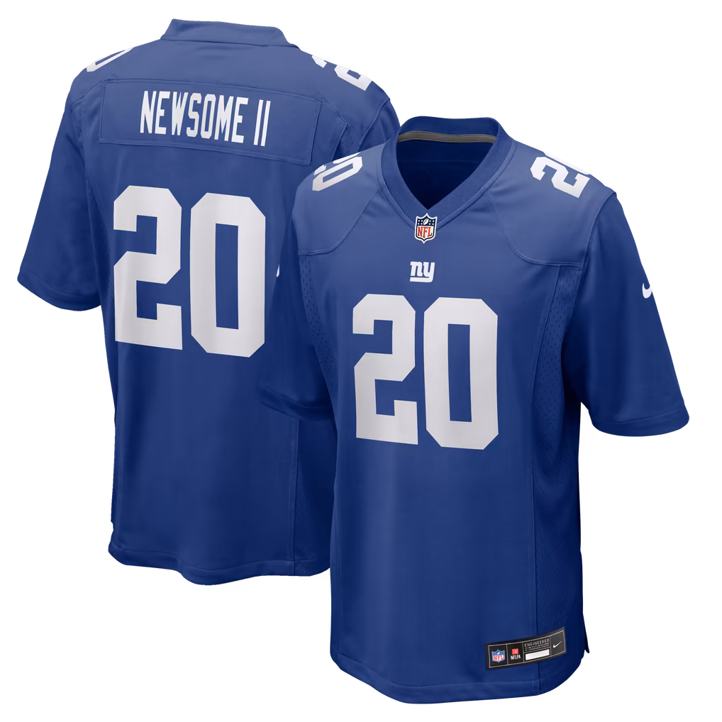 Men's New York Giants Greg Newsome II Nike Royal Team Game Jersey - Ujersey