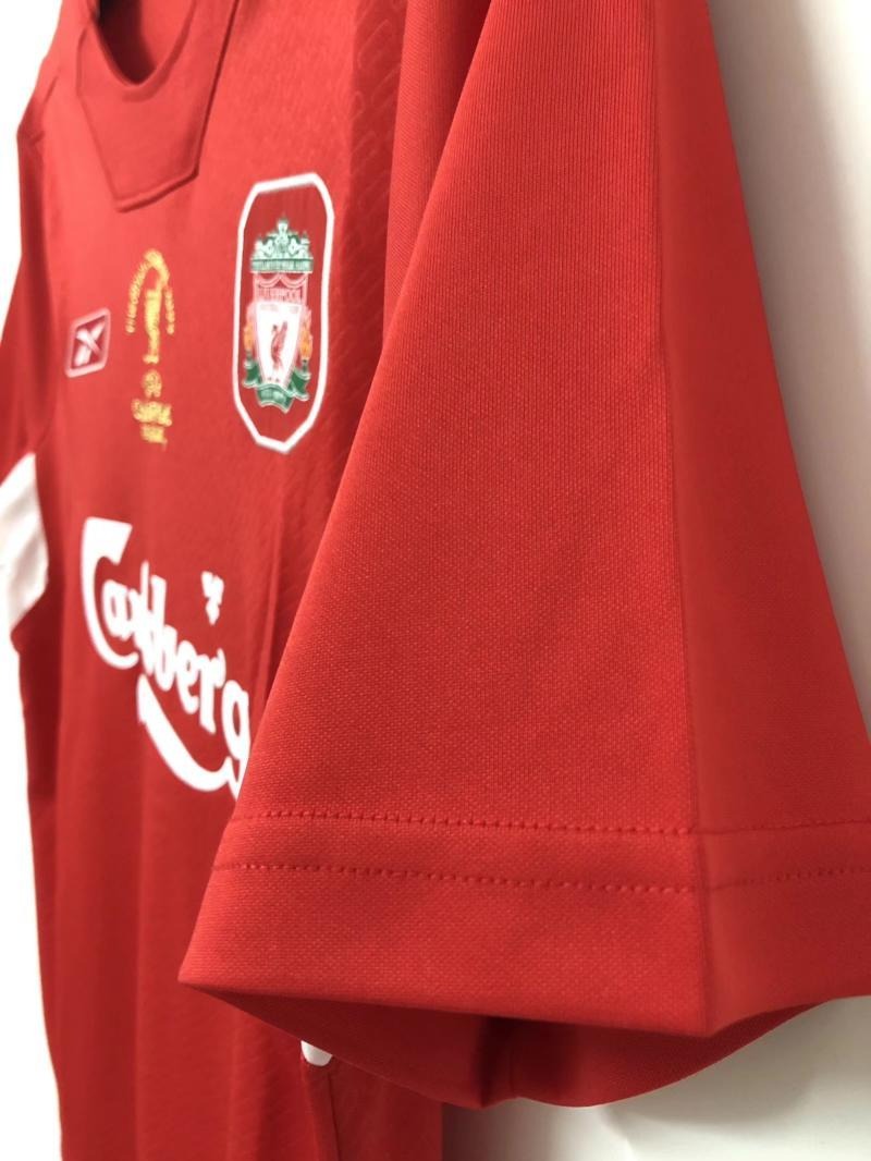 Liverpool Retro Football Jersey Home UCL Final Custom Shirt 2004/05 - ujerseystore
