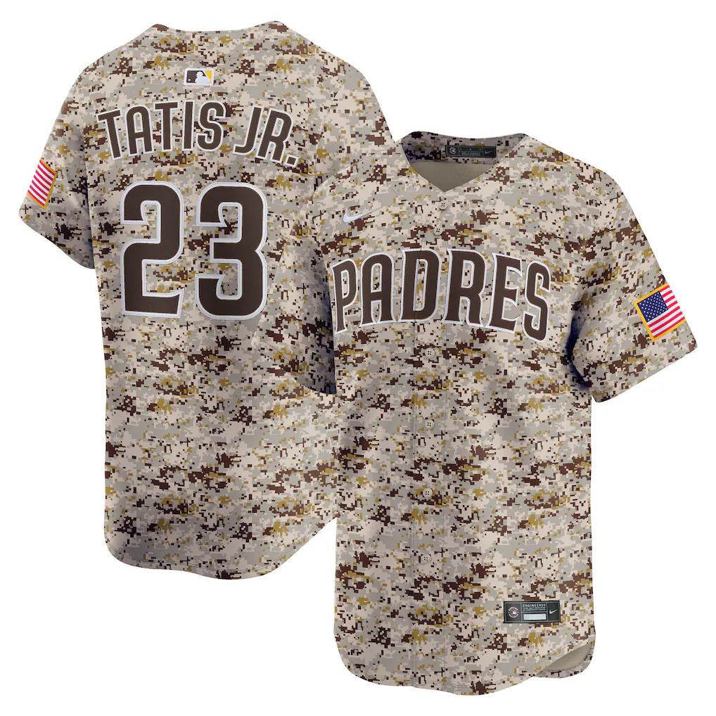 Men's San Diego Padres Fernando Tatis Jr. Nike Camo Alternate 2 Limited Jersey - Vujersey Los Angeles Rams