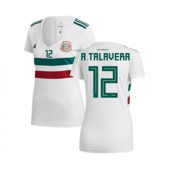 Women's Mexico #12 A.Talavera Away Soccer Country Jersey