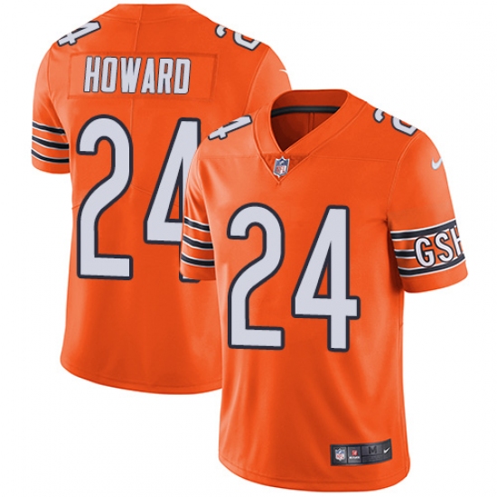 Youth Nike Chicago Bears #24 Jordan Howard Limited Orange Rush Vapor Untouchable NFL Jersey - Ujersey