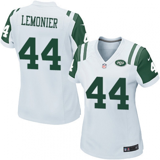 Women's Nike New York Jets #44 Corey Lemonier Game White NFL Jersey - Ujersey