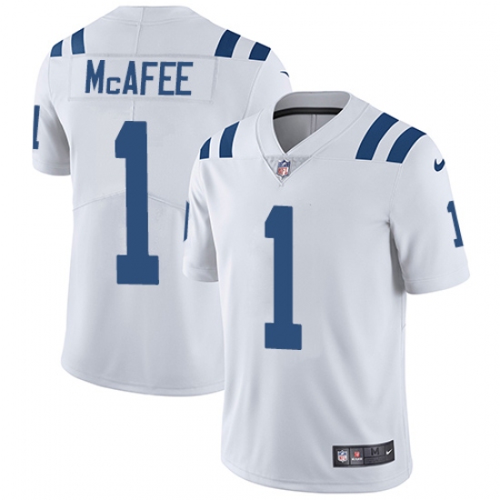 Youth Nike Indianapolis Colts #1 Pat McAfee Elite White NFL Jersey - Ujersey