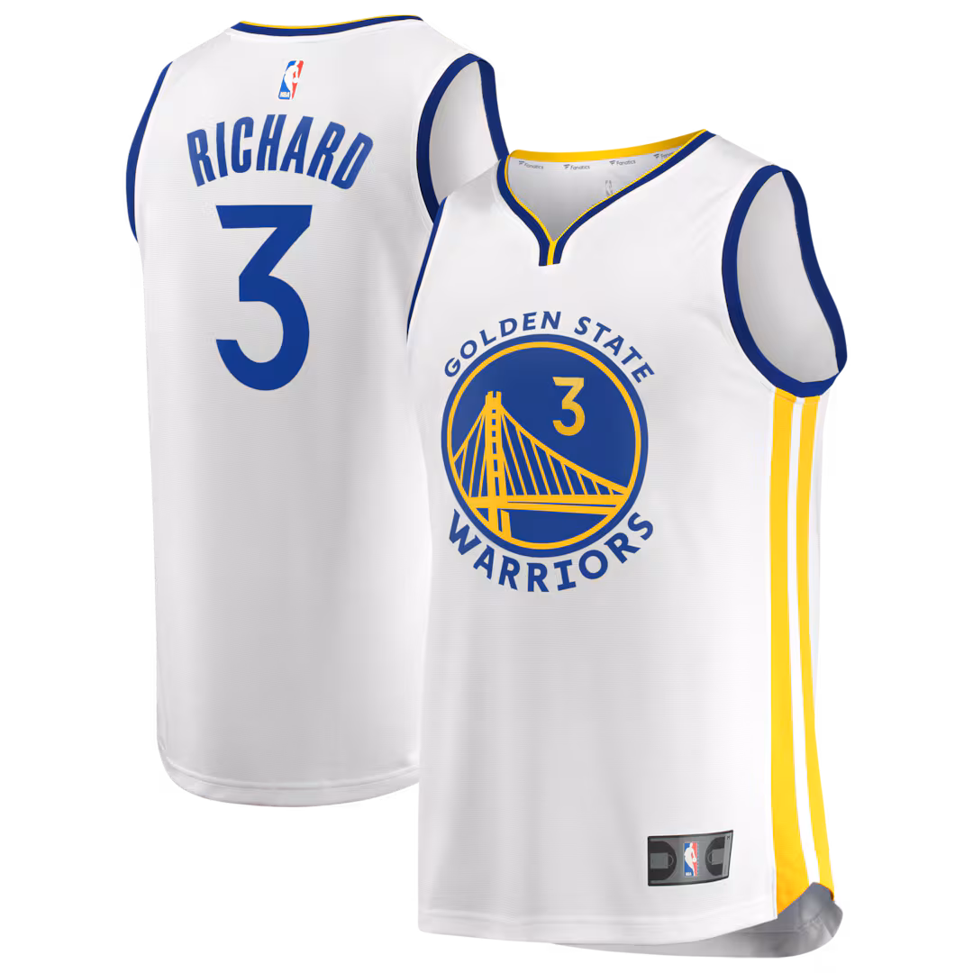 Men's Golden State Warriors Will Richard Fanatics White Fast Break Replica Player Jersey - Association Edition - Ujersey