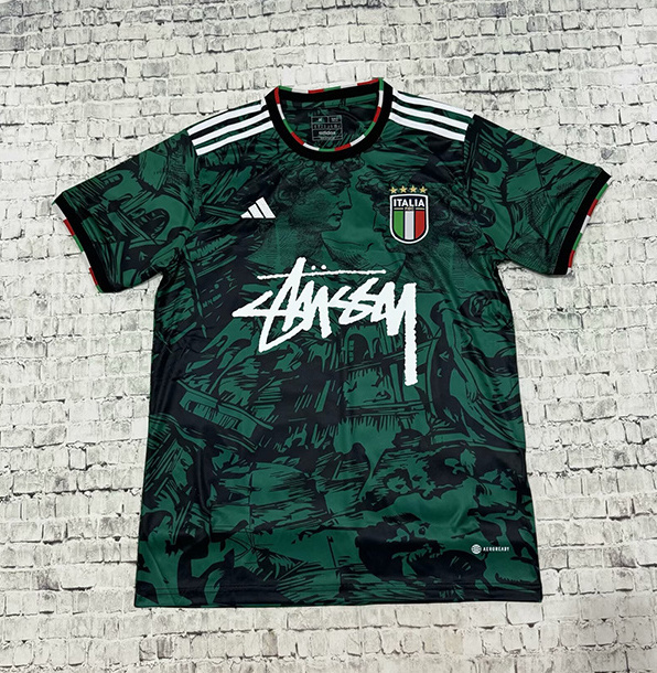 Italy Soccer Jersey Green Special Edition Custom Shirt 2024 - ujerseystore