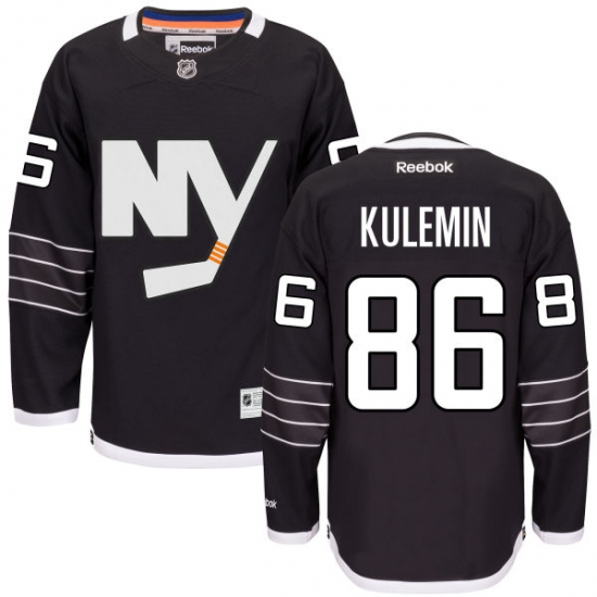 Women's Reebok New York Islanders #86 Nikolay Kulemin Authentic Black Third NHL Jersey - Ujersey