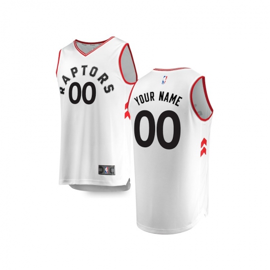 Youth Toronto Raptors Fanatics Branded White Fast Break Custom Replica Jersey - Association Edition - Ujersey