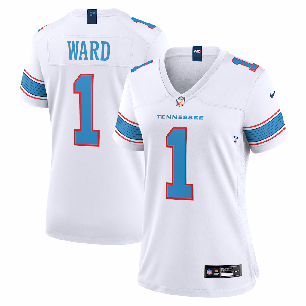 Women's Tennessee Titans Cameron Ward Nike White Game Jersey - SUjersey01