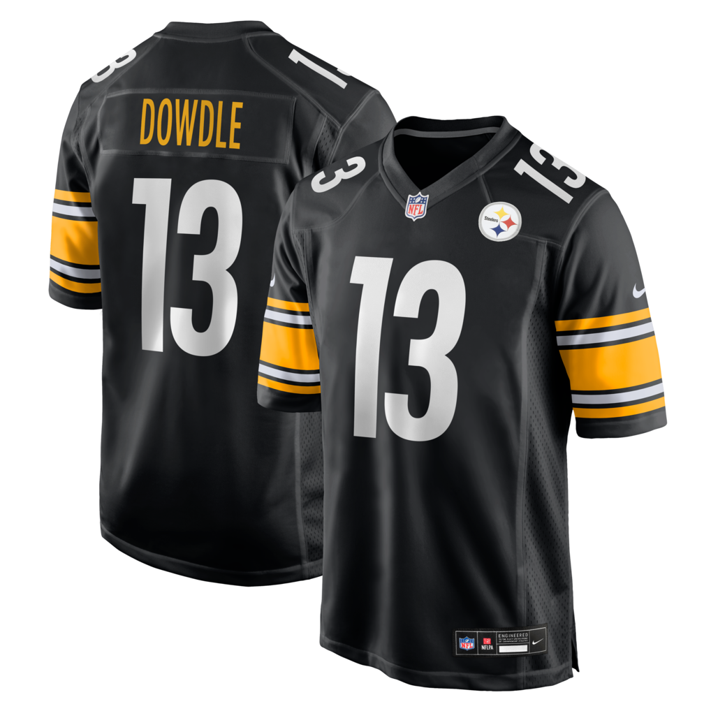 Men's Pittsburgh Steelers Rico Dowdle Nike Black Game Jersey - U-jersey