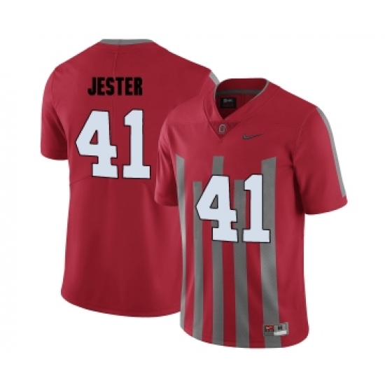 Ohio State Buckeyes 41 Hayden Jester Red Elite College Football Jersey - Ujersey