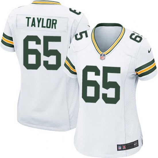 Women's Nike Green Bay Packers #65 Lane Taylor Game White NFL Jersey - Ujersey