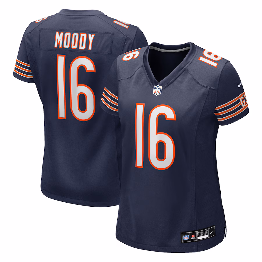 Women's Chicago Bears Jake Moody Nike Navy Team Game Jersey - Ujersey