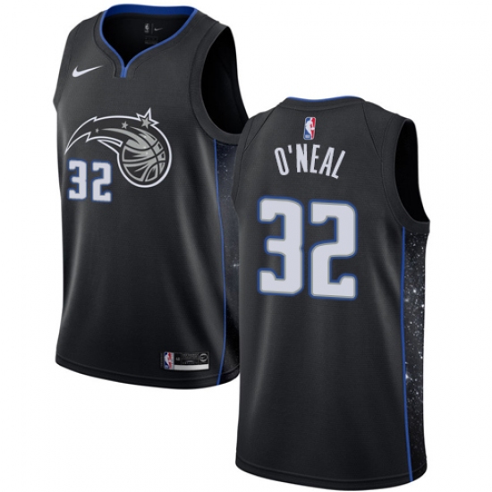 Men's Nike Orlando Magic #32 Shaquille O'Neal Swingman Black NBA Jersey - City Edition - Ujersey