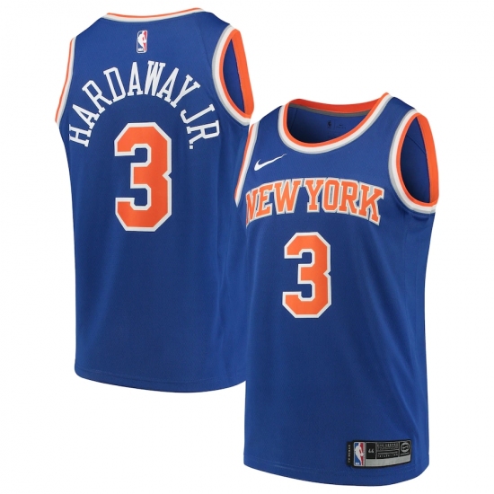 Youth New York Knicks #3 Tim Hardaway Jr. Nike Blue 2020-21 Swingman Jersey - Ujersey