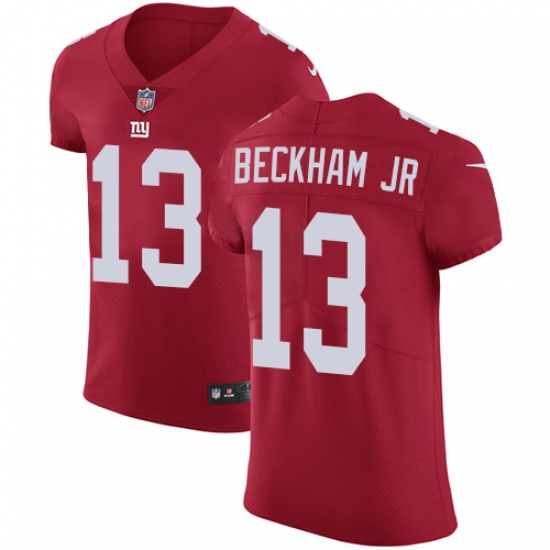 Men's Nike New York Giants #13 Odell Beckham Jr Red Alternate Vapor Untouchable Elite Player NFL Jersey - Ujersey